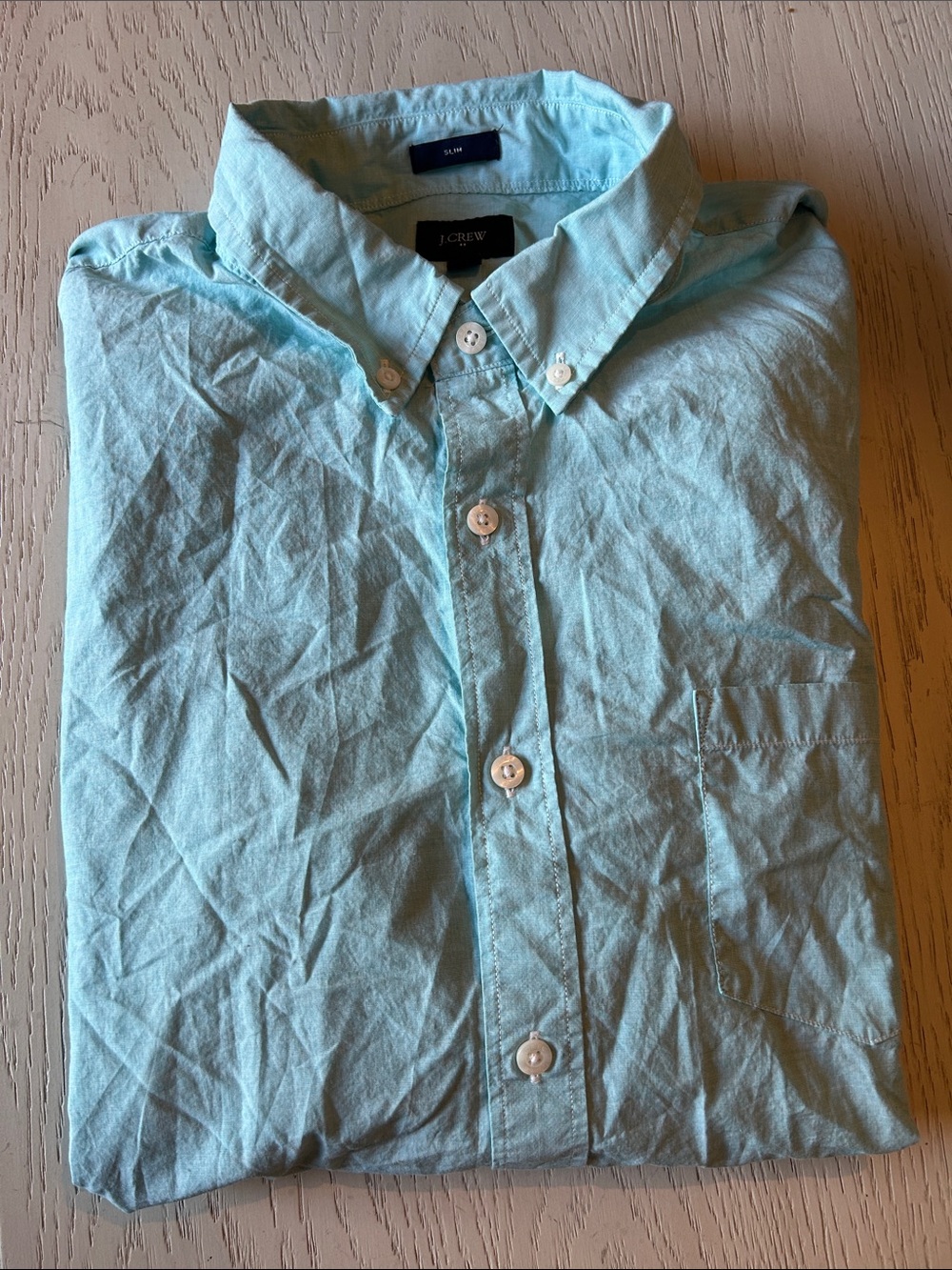 J. Crew Men's Slim Fit 100% Cotton Button-Down Dress Shirt